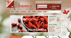 Desktop Screenshot of gojiberries.sk