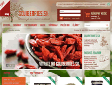 Tablet Screenshot of gojiberries.sk